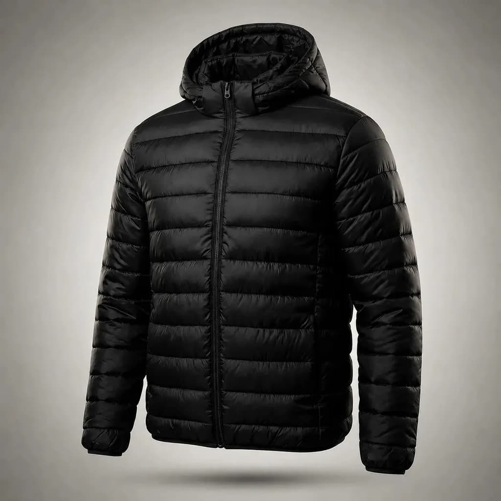 Jaqueta Puffer Masculina Bobojaco Premium Com Capuz Elegante