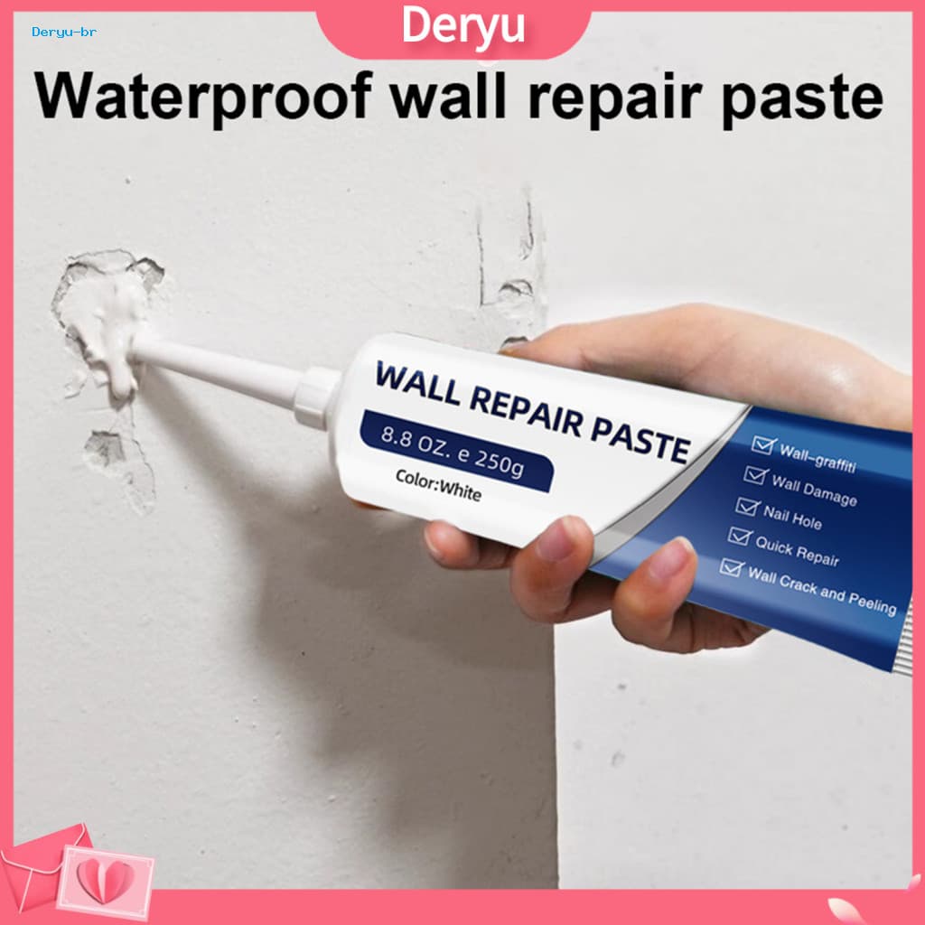 Wall Patching Kit 1/2/3 Sets Drywall Repair with Scraper Sandpaper Nozzle – Quick Drying Mending Paste for Holes Crack