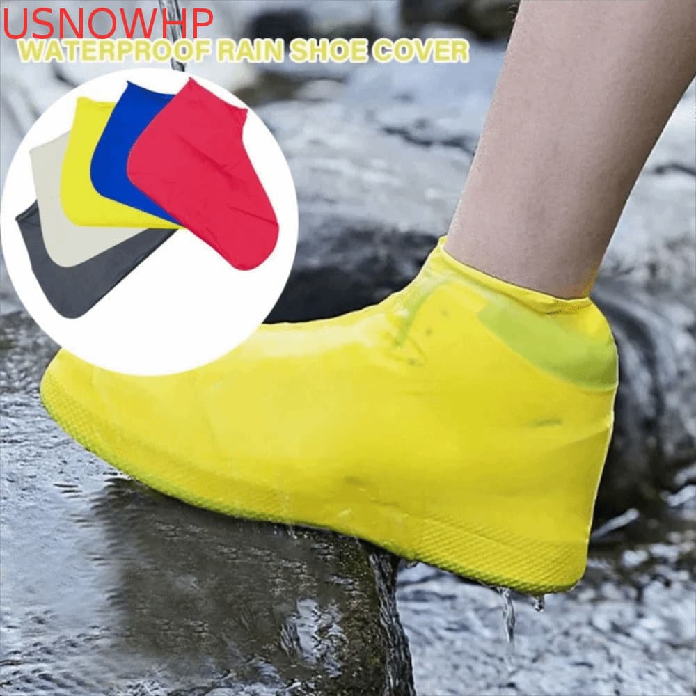 USNOWHP 5 Pares De Capas Impermeáveis Para Sapatos , De Sapato De Silicone De Material Elástico Reutilizável , Duráveis