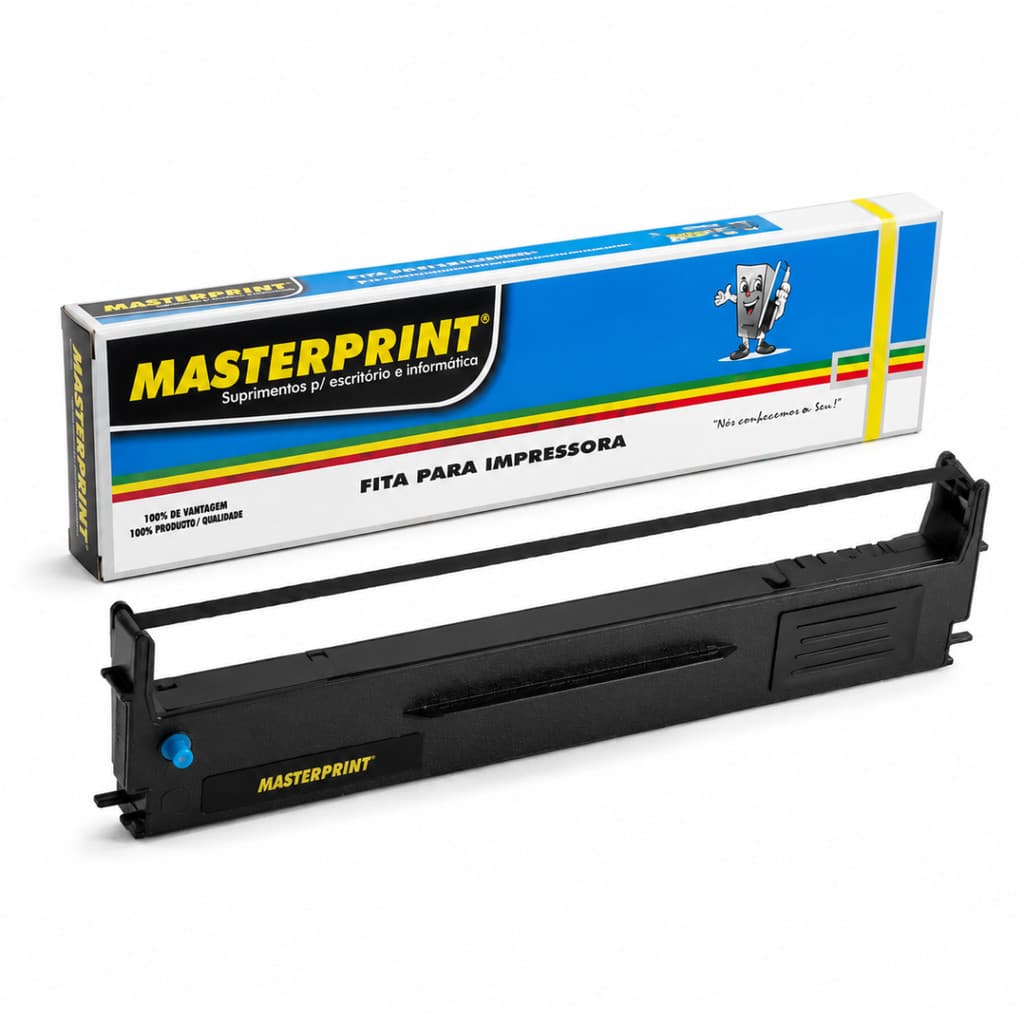 Fita Matricial Masterprint 13mm Para Impressora Epson FX890 LQ590 FX590 LQ890 Nylon 12m