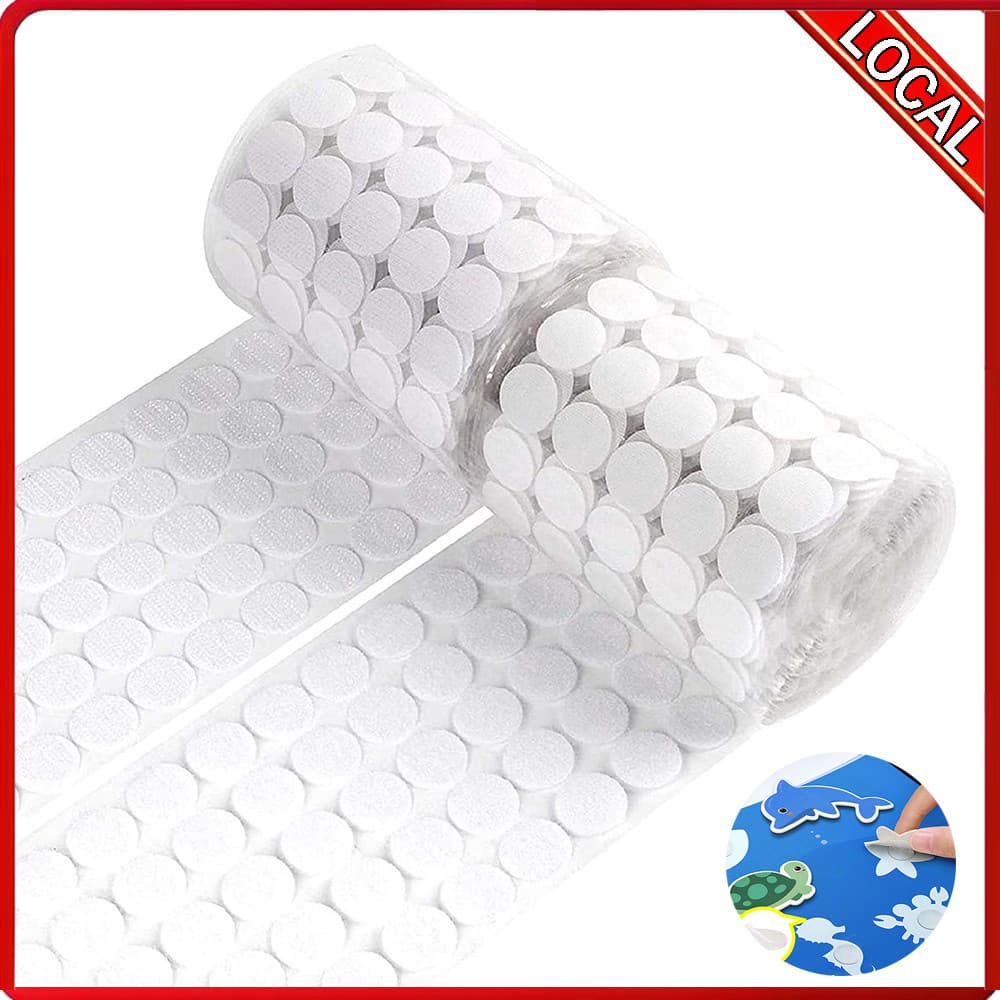 Acessórios fixos convenientes autoadesivos pequenos pequenos do Velcro do ponto branco 800 pares