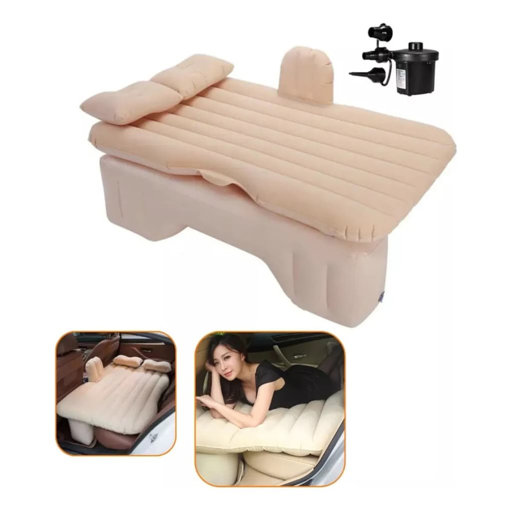 Colchão Cama De Ar Inflável para Carro 135x70cm com Bomba