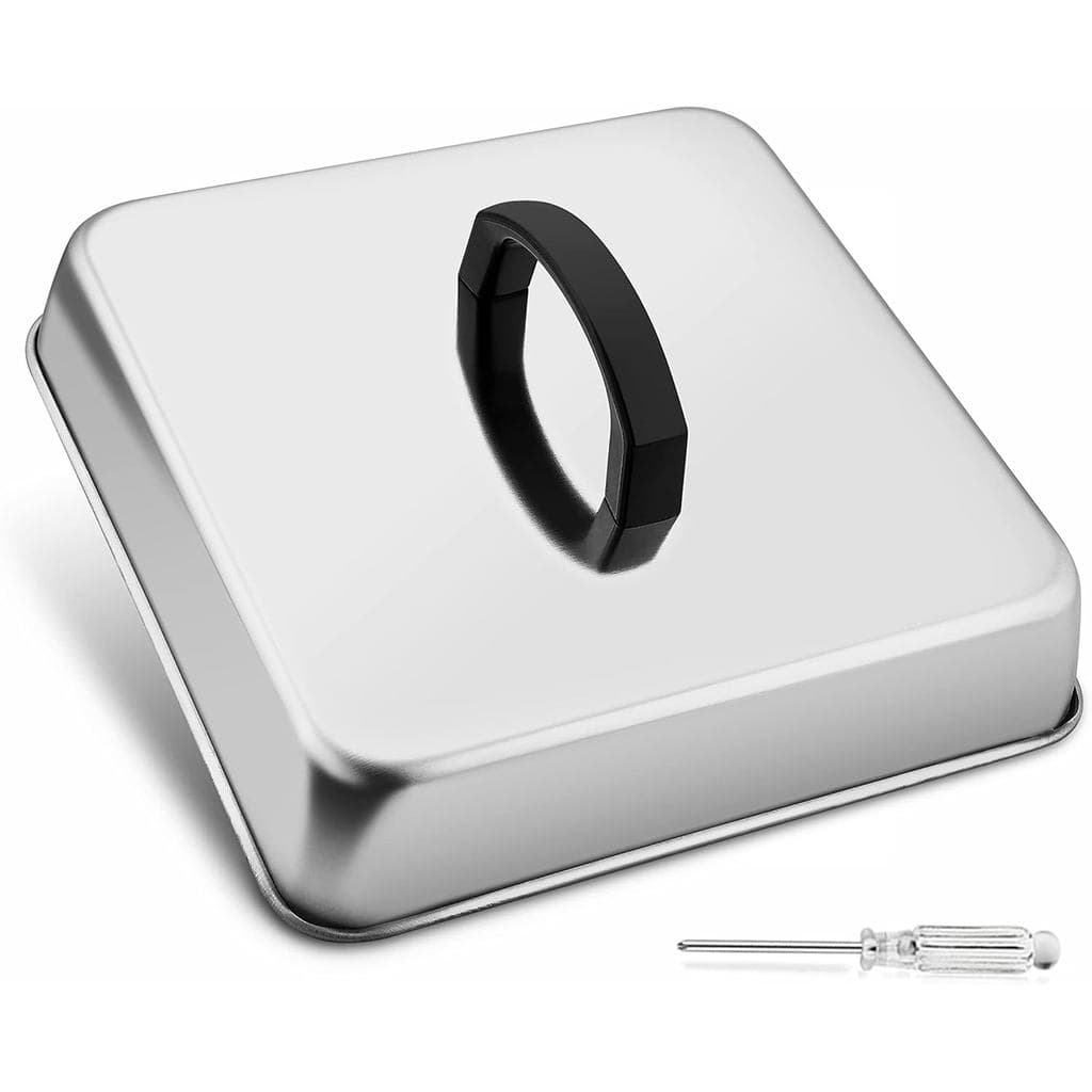 Leonyo Cúpula Quadrada de 8,2 Polegadas para Derreter Queijo, Tampa Quadrada Resistente para Cozinhar a Vapor e Regar, C