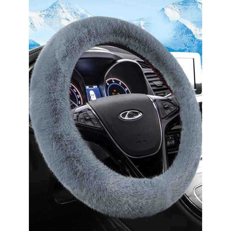 Chery qq3 Irezawa 5/7/GX Irezawa 3X/5x/8 Bandeira Nuvem E5 Fengyun Capa de volante de pelúcia para manter o inverno quen