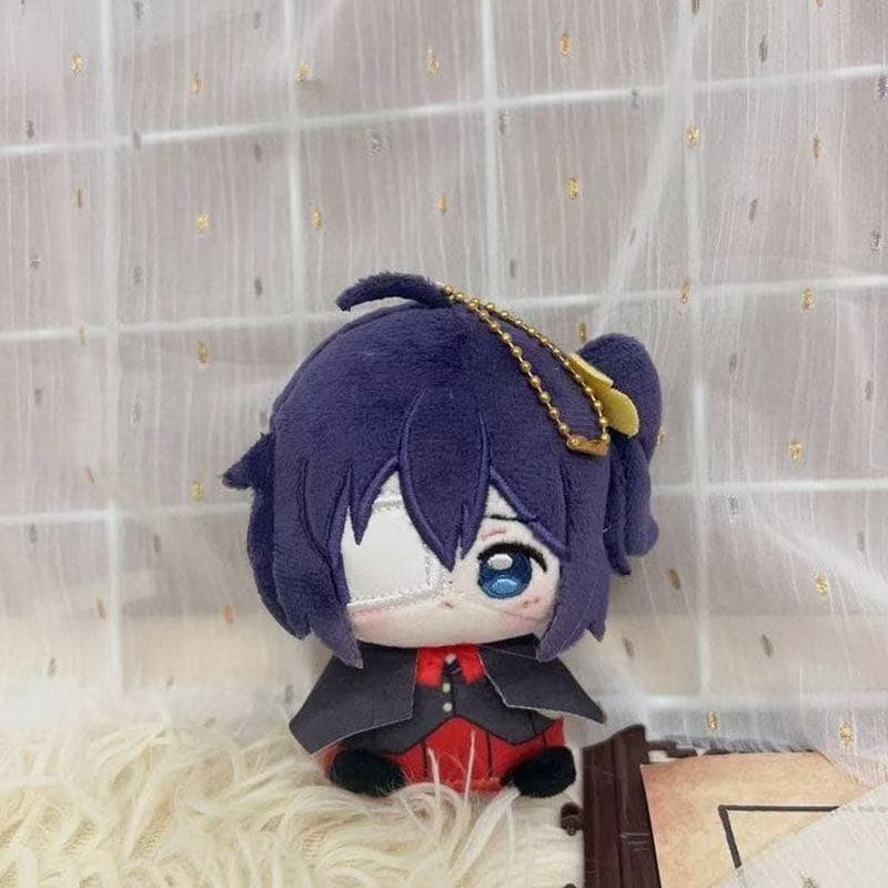 Love Chunibyo Outros Delírios Rikka Takanashi 10cm Boneca De Algodão Brinquedo De Pelúcia Chaveiro Anime Bolsa Pingente