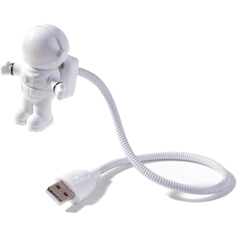 Mini Luminária Luz Noturna Astronauta USB Luminária Infantil Espacial Led
