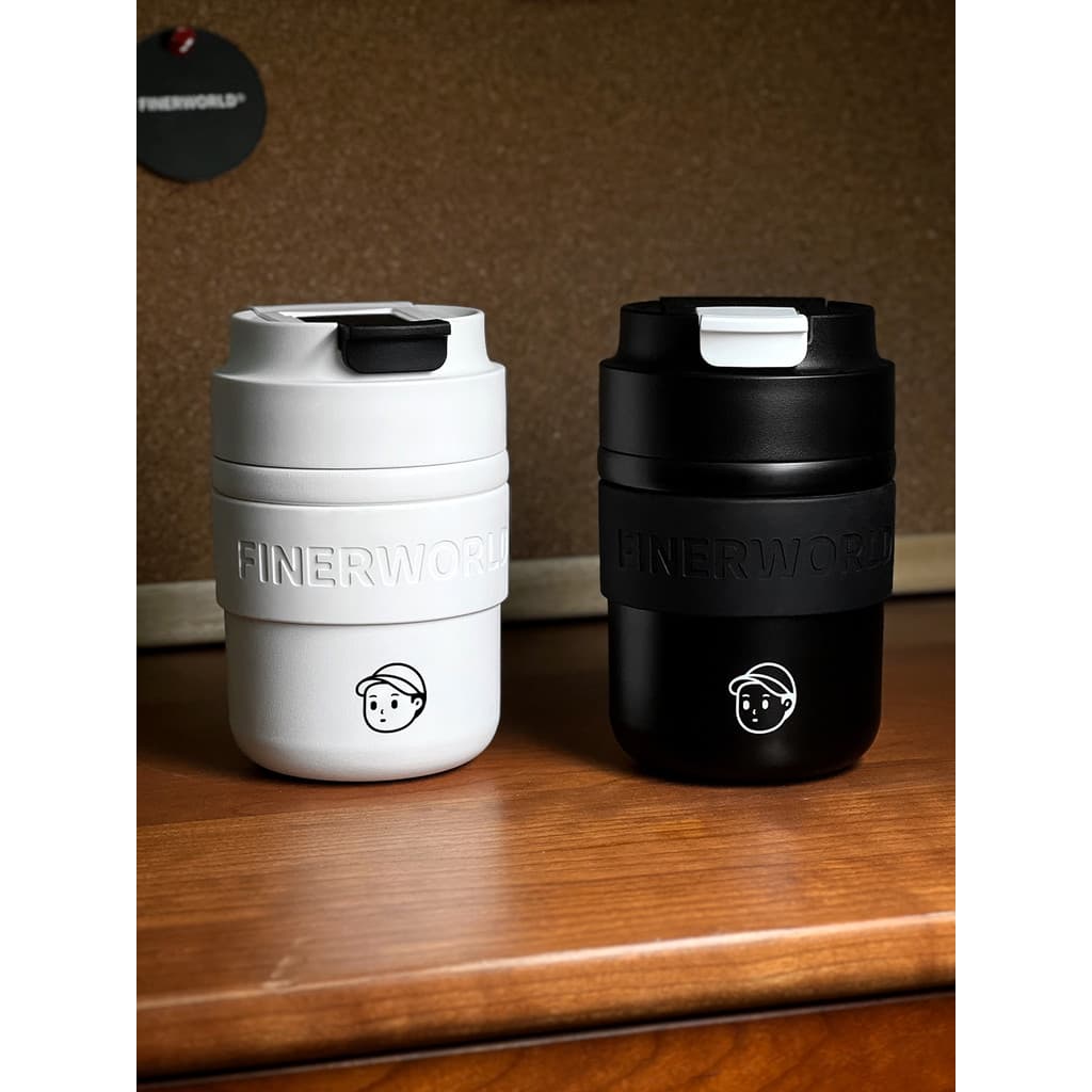 FINERWORLD Xícara de Café Copo Térmico Acompanha Copo Latte Copo Casal Presente Copo de Água Presente de Aniversário de