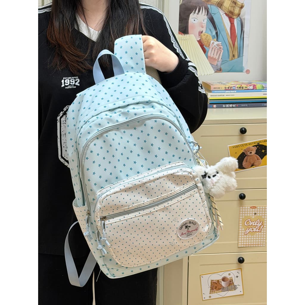 Estilo coreano mochila novo estilo ins estrela mochila estudantes do ensino médio estudantes universitários do ensino mé