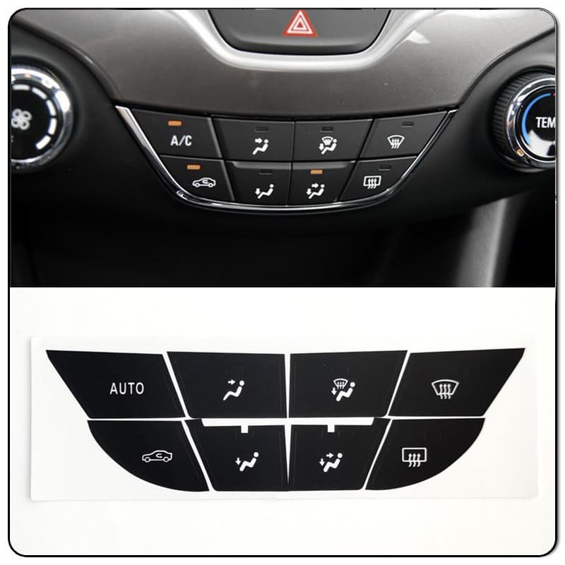 Adequado para 14-19 Chevrolet Cruz painel de controle Central botão controle ar condicionado reparação adesivos remodela