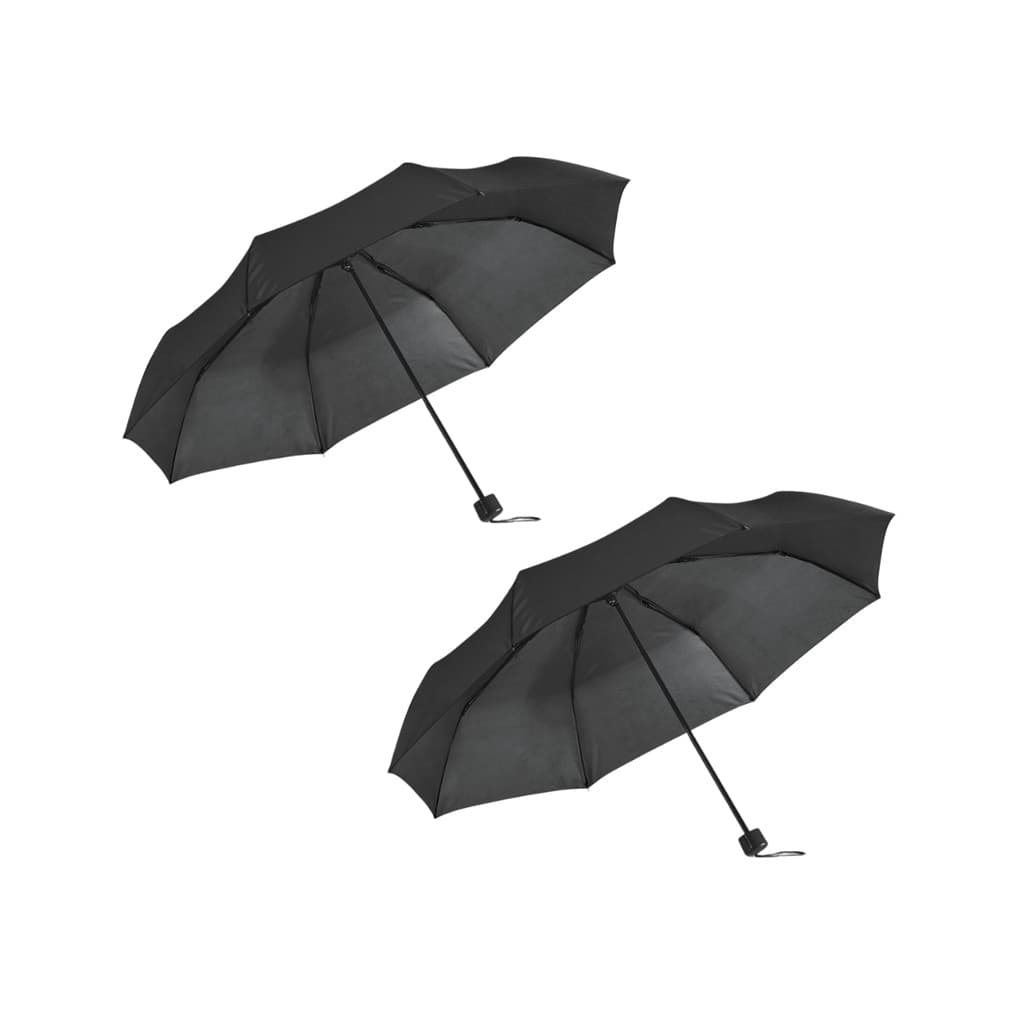 Kit 2 Guarda Chuvas Reforçado Portátil Sombrinha Dobrável