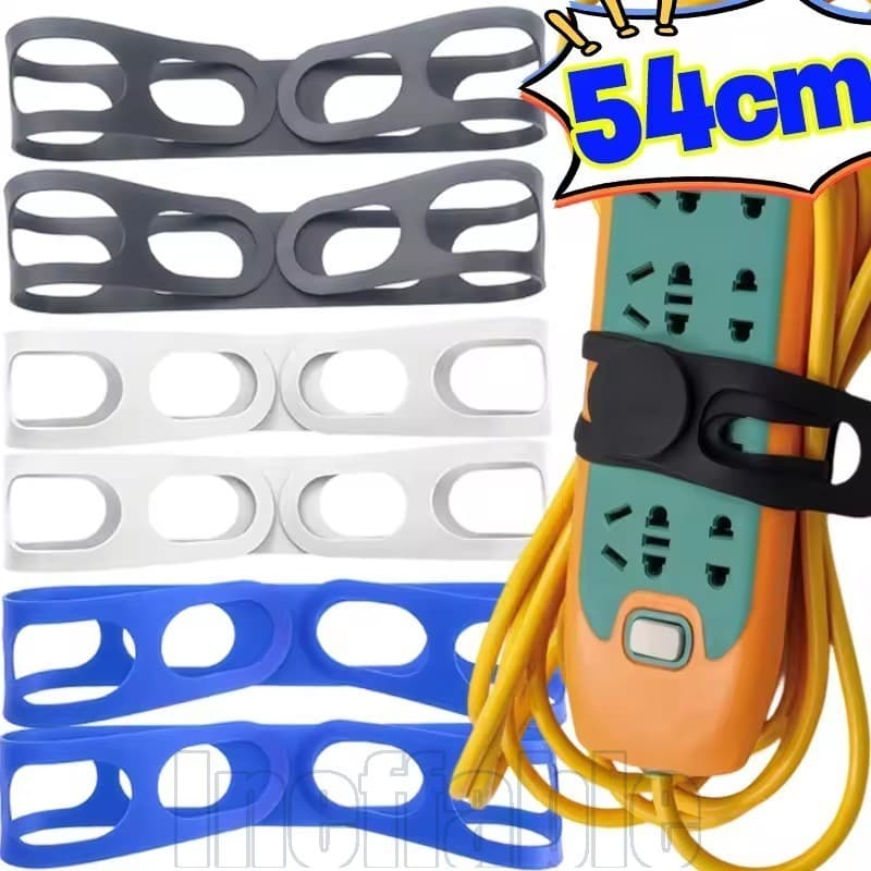 1/3/5 Unidades 54 Cm Faixa Elástica De Silicone Reutilizável-Suporte Para Tampa De Panela À Prova De Vazamentos-Alça Res