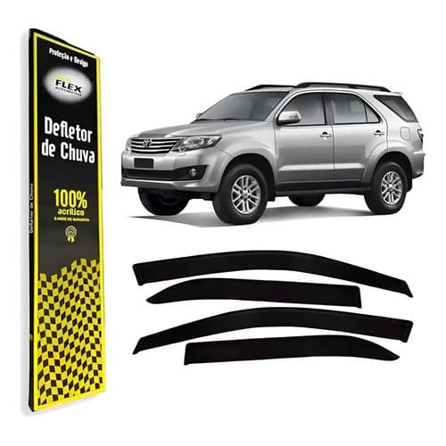 Calha De Chuva Acrilica Fumê Hilux Sw4 2005 A 2015 4 Portas
