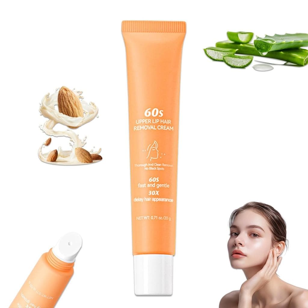 Creme Depilatório Elycura, Removedor de Pelos Faciais Elycura, Creme para Remoção de Pelos do Lábio Superior, Removedore