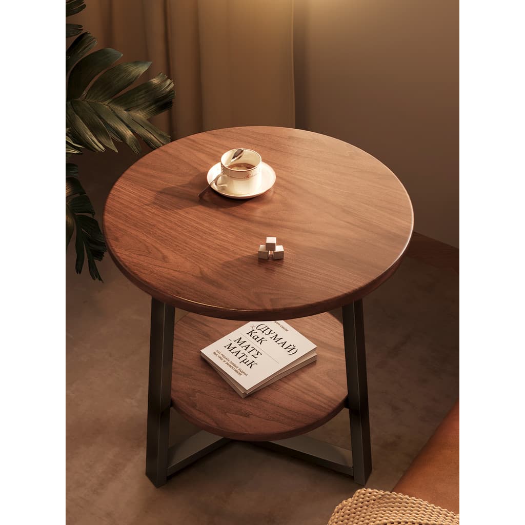 Mesa de centro para sala de estar, mesa lateral para sofá de apartamento pequeno, mesa redonda pequena para varanda, mes