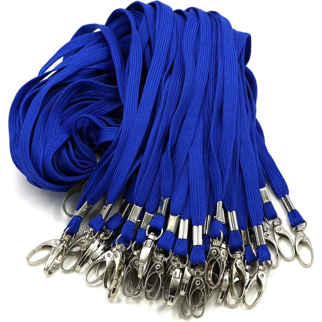 Bird Fiy Lanyards, Pacote com 50 Cordões para Crachás de Identificação, Cada Cordão com 17 Polegadas de Comprimento e Ga