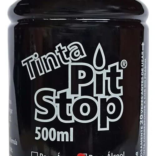 Tinta Permanente Pit Stop 500ml Preta UV Para Caneta Poster Titã