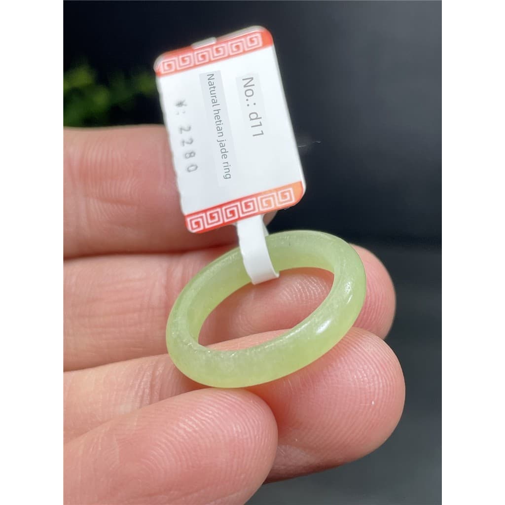 kit anel anel de namoro Natural Hetian jade anel doce cor branco jade safira água clara Jasper cauda anel dedo indicador