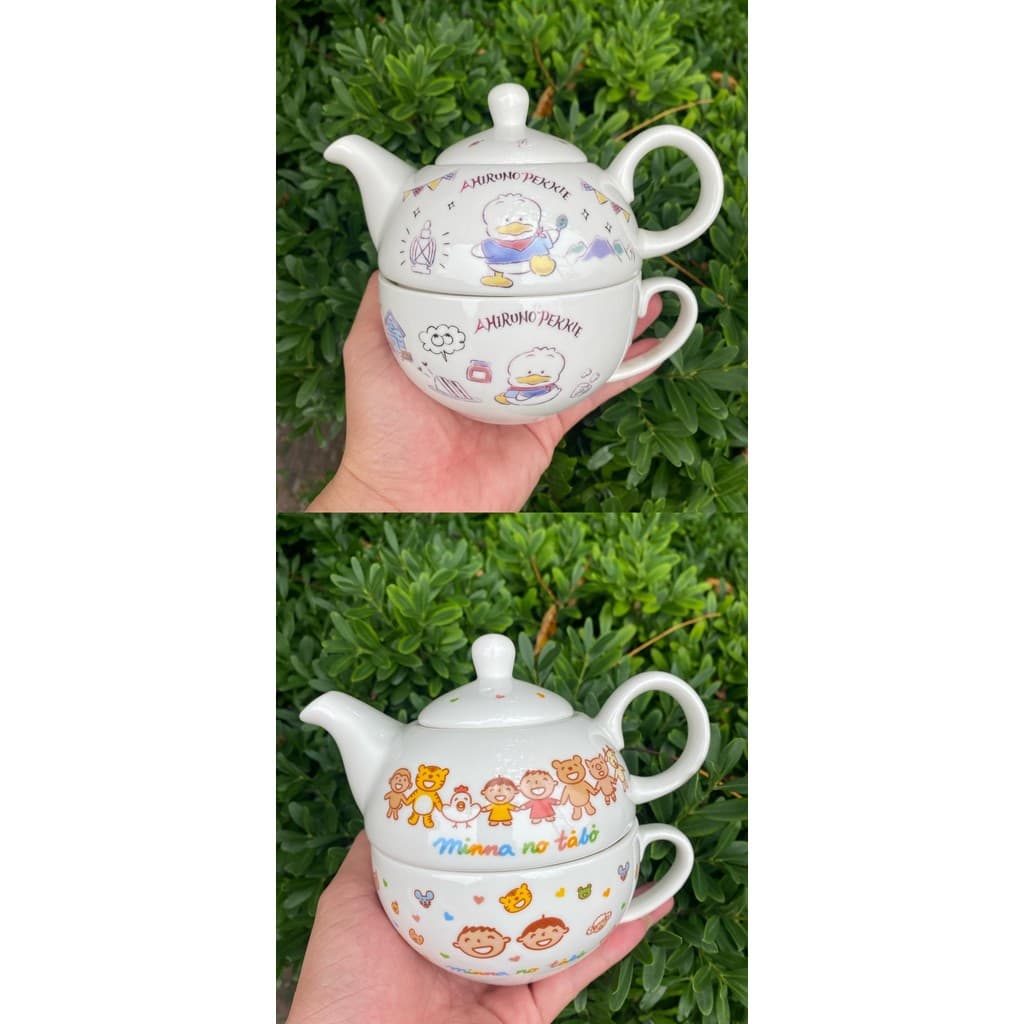 Hong Kong Versão 711 Loja Sanrio Boca Grande Shell Pato Mãe Bule Uma Pessoa Pote de Café Bule
