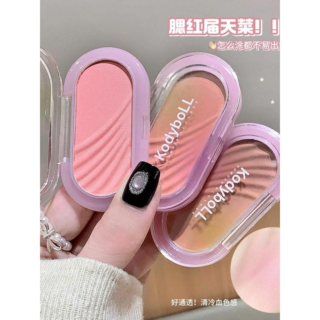 Maquiagem KodyboLL cor macia coração Blush monocromático fosco brilho expansão psiquiatra cor clareamento reparação Roug