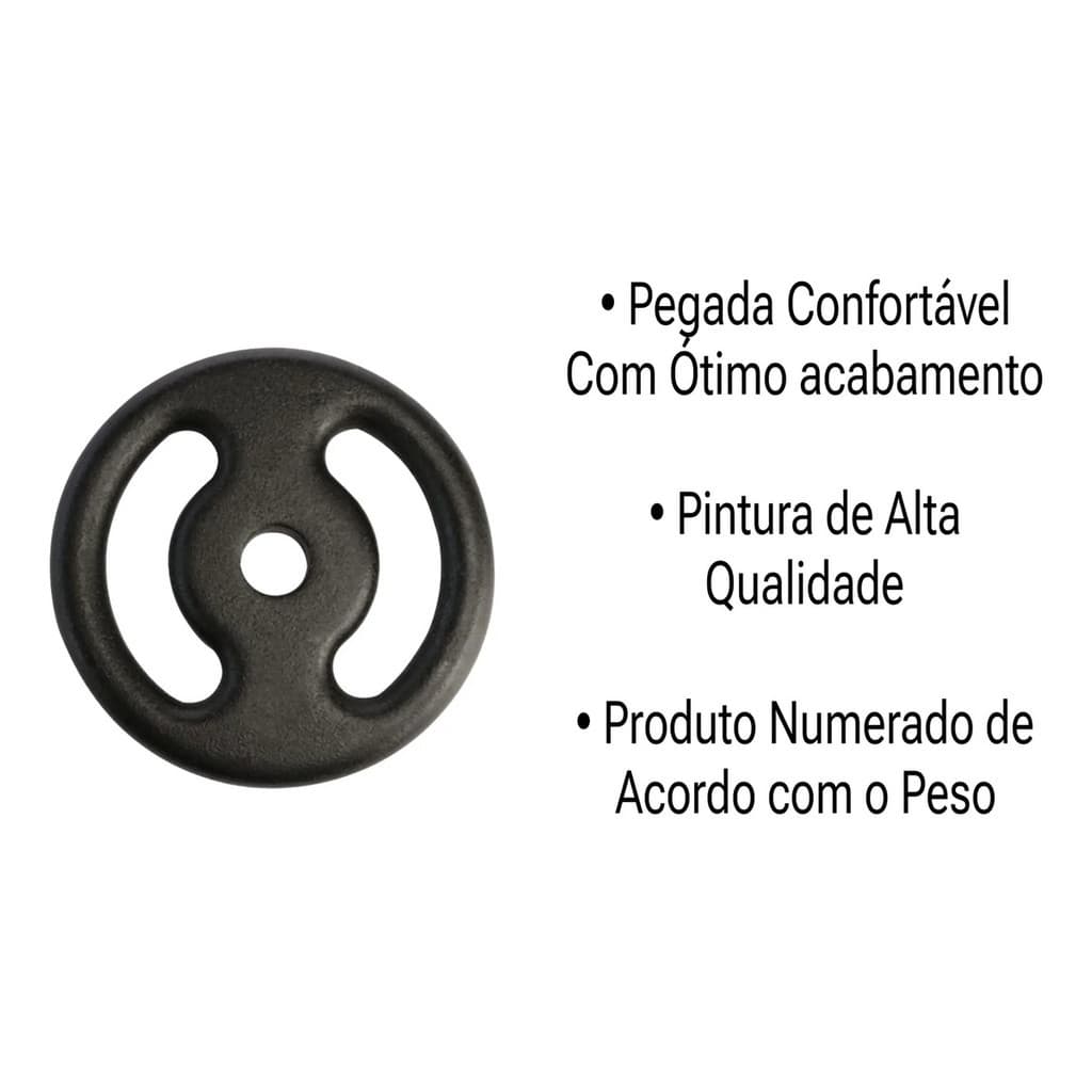 Anilha De Ferro 1kg Pintado  Academia