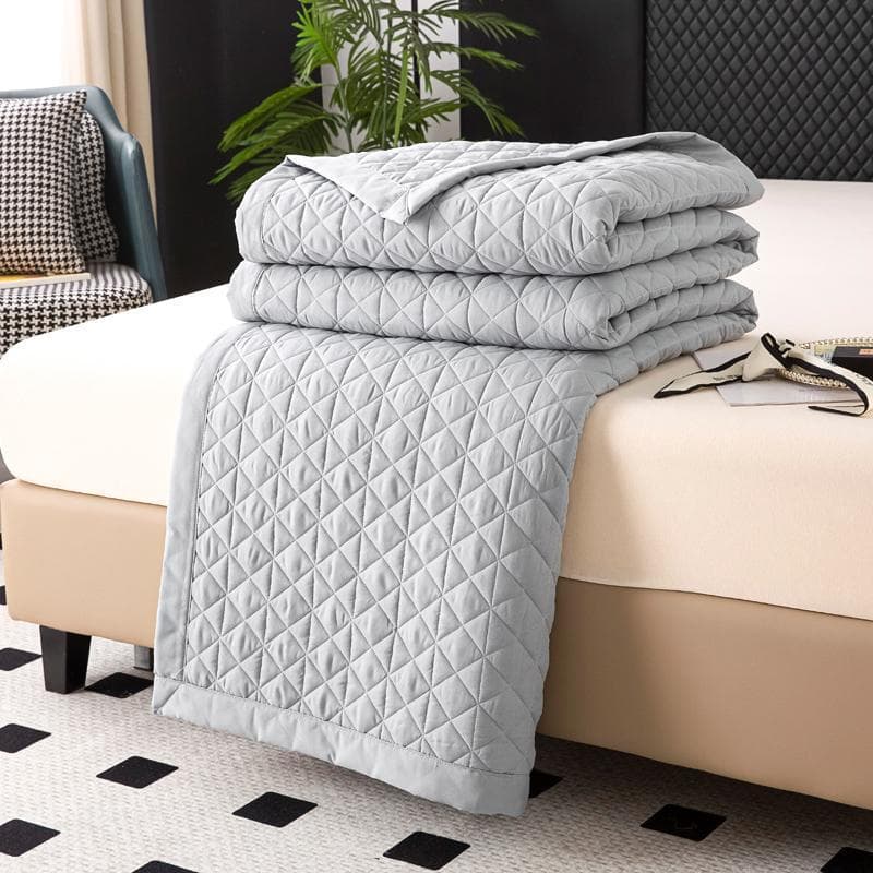 Capa de cama de algodão lavado conjunto de três peças Tatami cama de casal de peça única lençol acolchoado grosso quatro