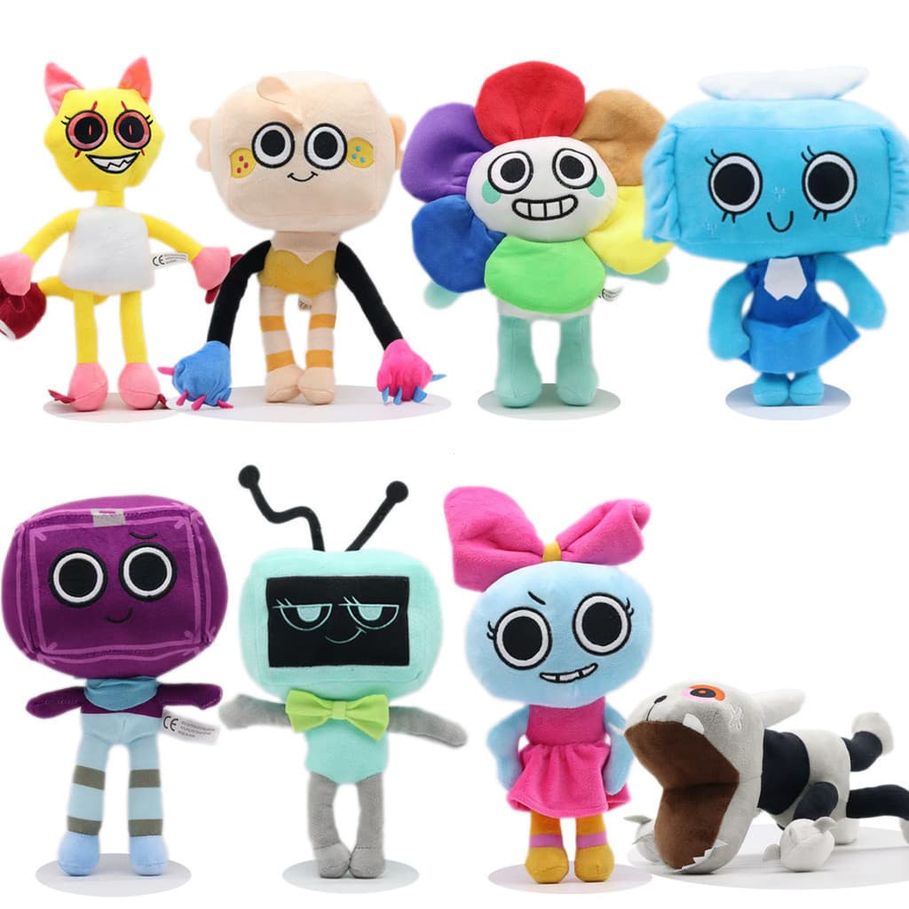 Dandy's World Plush Cute Dandy Scrap Stuffed Horror Game Goob Pebble Plushie Boneca De Travesseiro Macio