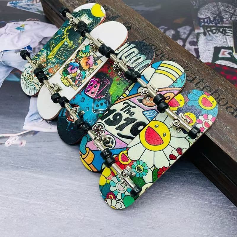 Iniciante Profissional maple Dedo Skate Rolamento Roda Liga Suporte Brinquedo Presente