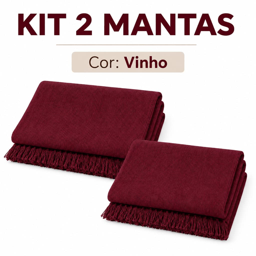 Kit 2 Mantas Para Sofá i Cama Luxo Grande Decorativa Protetora 2.10x1.20 direto da fabrica
