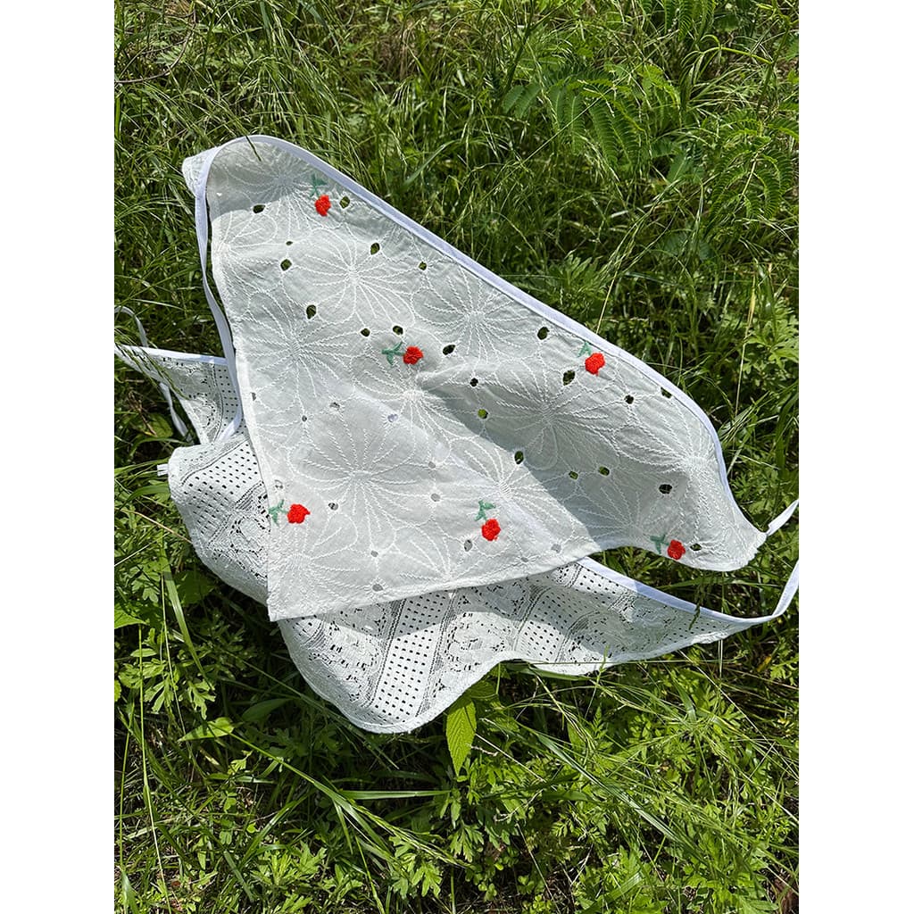 Primavera verão bandana verão novo estilo Pastoral triângulo bandana simples fada renda doce bonito bandana acessórios p