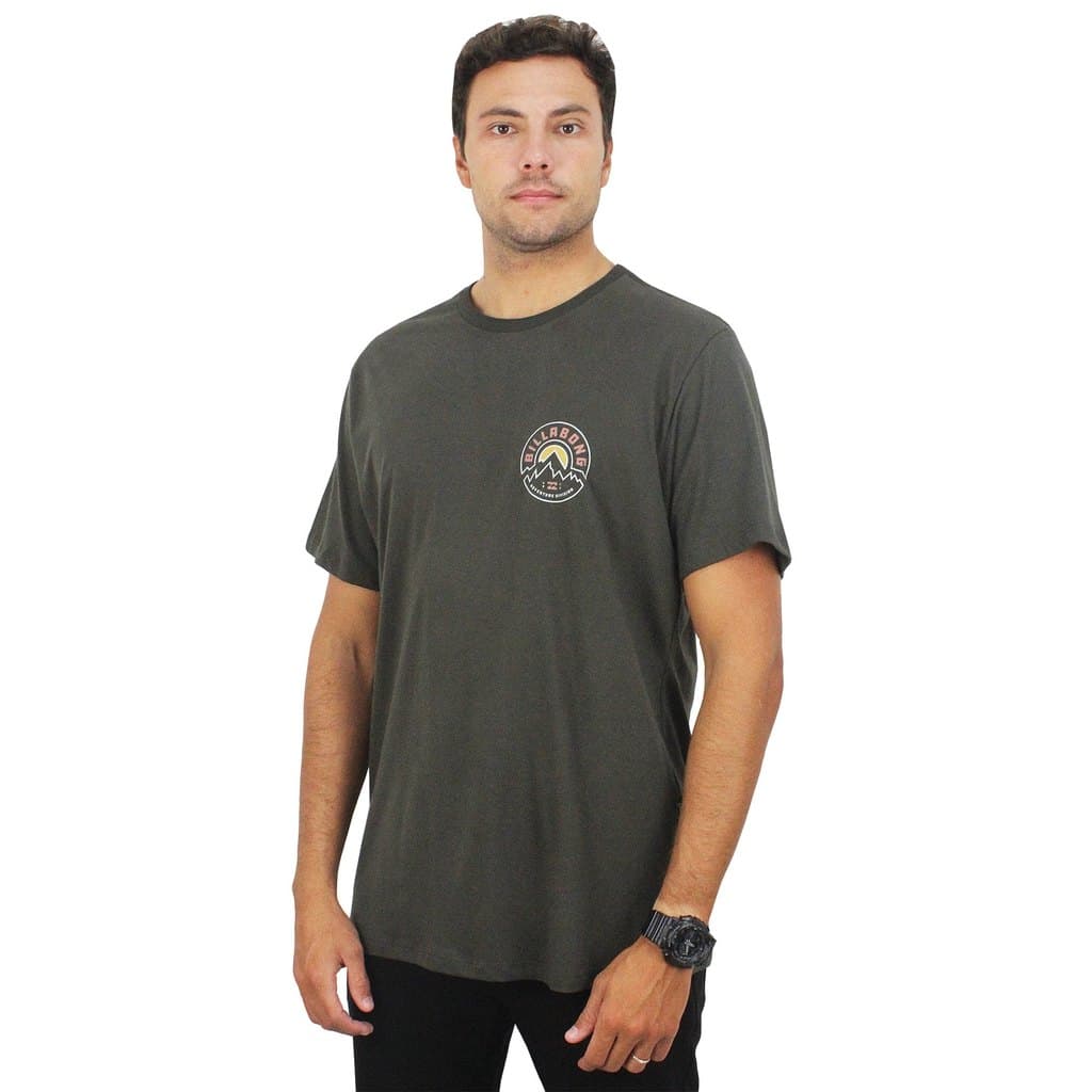 Camiseta Billabong Rockies I Dark Brown