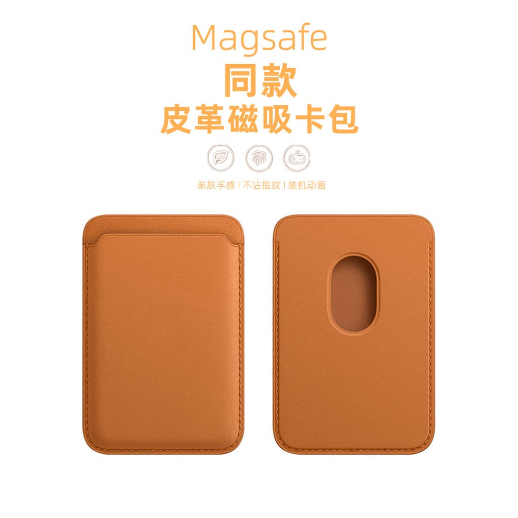 MagSafe de couro com janela Pop-up de animação 13pro porta-cartões tipo 12max celular 14plus inserção acessórios genuíno