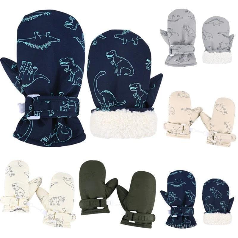 Crianças Luvas De Esqui De Inverno Bonito Dos Desenhos Animados Quentes Antiderrapante À Prova De Vento Dwindproof Água