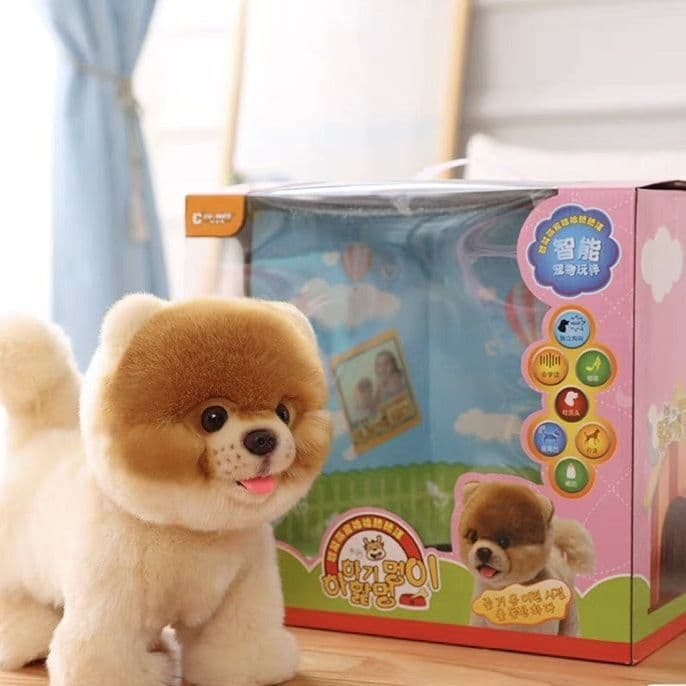 Lambendo wang brinquedos cães andando pode latir crianças doce wang simulação elétrica cães Tim wang cães de estimação c