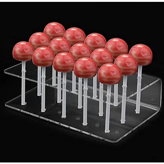 Suporte Expositor Para Pirulito e Doce Acrílico Cristal Transparente | Cakepop e Pirulitos
