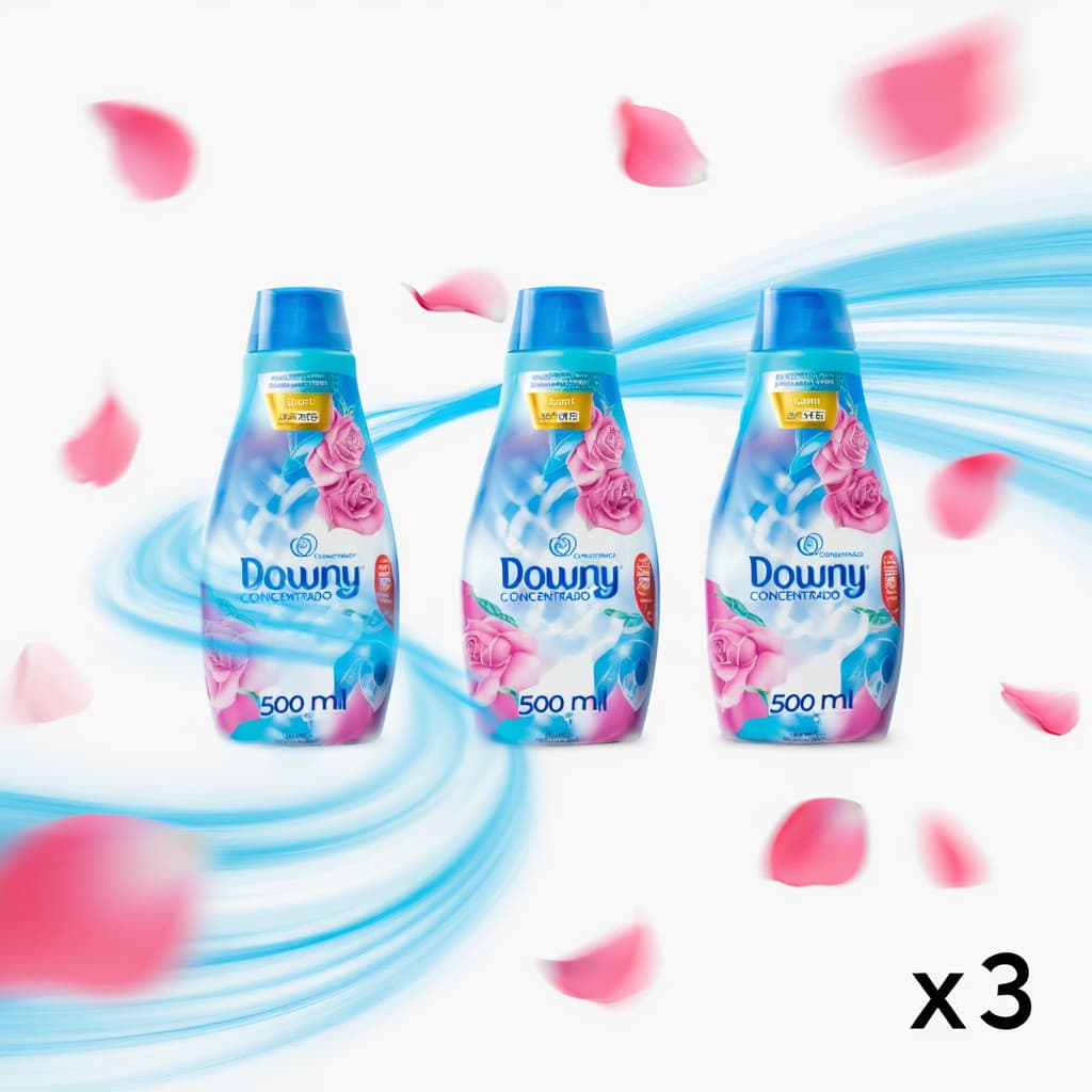 Kit 3 Amaciante Downy concentrado Brisa de Verão 500ml Amaciante Roupa Coisas de Casa