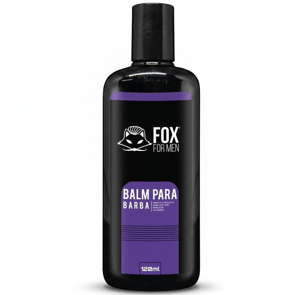Balm Hidratante Barba 120ml Fox For Men Creme Leve Para Modelagem Barba Macia Com Brilho Natural