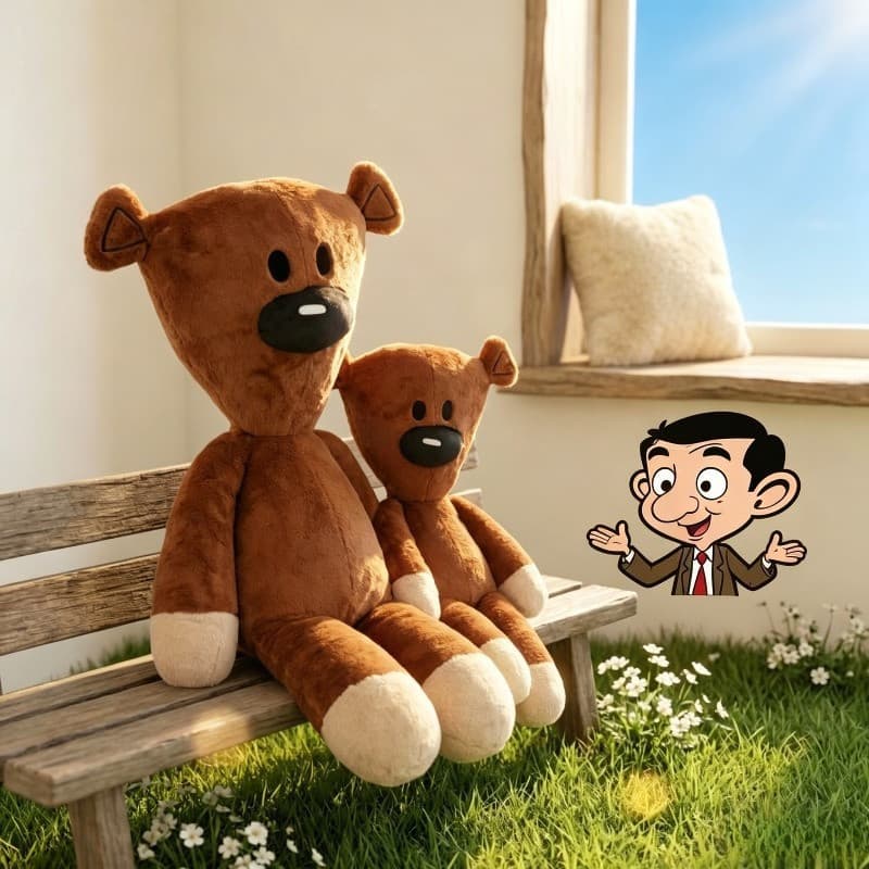 Clássico Mr Bean Urso De Pelúcia Boneca Adorável Macio Brinquedo Para Crianças Fãs Presente Aniversário Decoração Do Qua