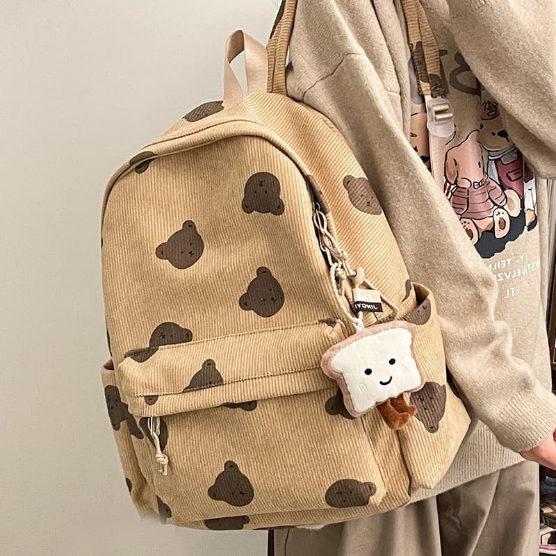 Mochila de veludo feminina 2025 novo estilo moda estilo grande capacidade bolsa escolar adequada para estudantes