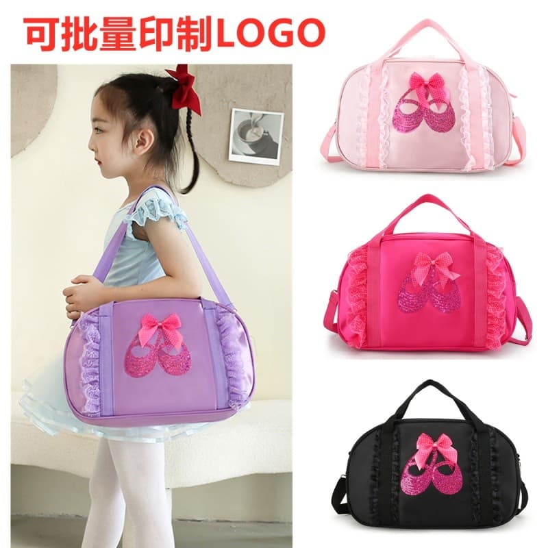 Saco de dança de grande capacidade prático meninas novo estilo crianças de um ombro portátil Cross-corpo dança mochila s