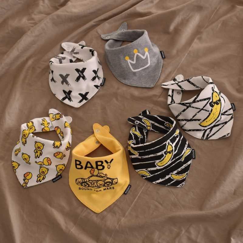 Ins bebê triângulo cachecol Street Wear bebê crianças babador bebê puro algodão Saliva toalha