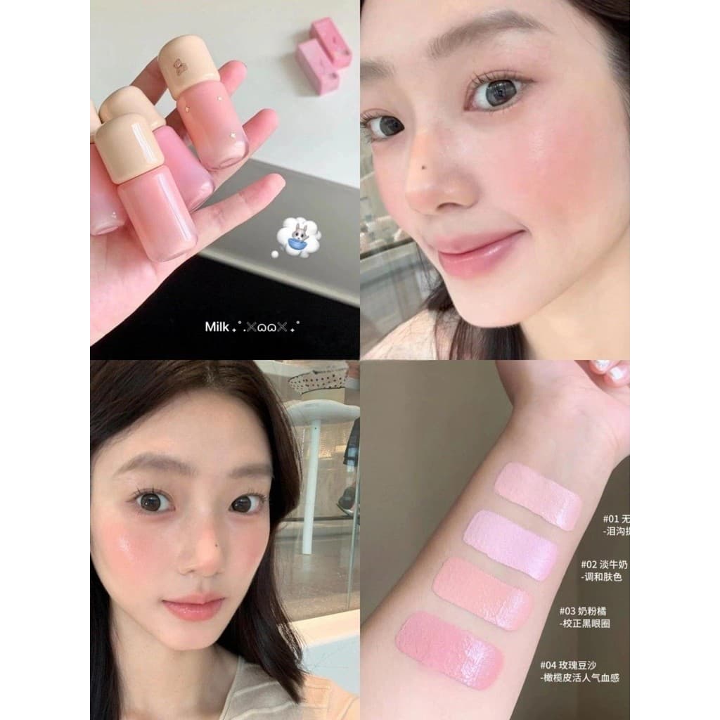 Primeiro oito oxigênio leve sentindo Deus!Atmosfera Blush Loção Líquido Queimadura Solar Marcador Facial Iluminando Natu