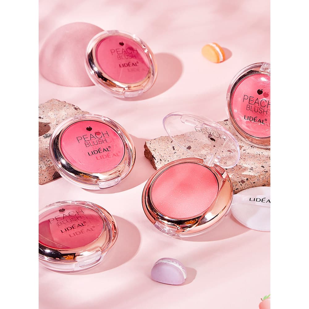 High-End almofada de ar blush Puff monocromático Natural sol vermelho feminino blush paleta com Flash fino estudantes ma