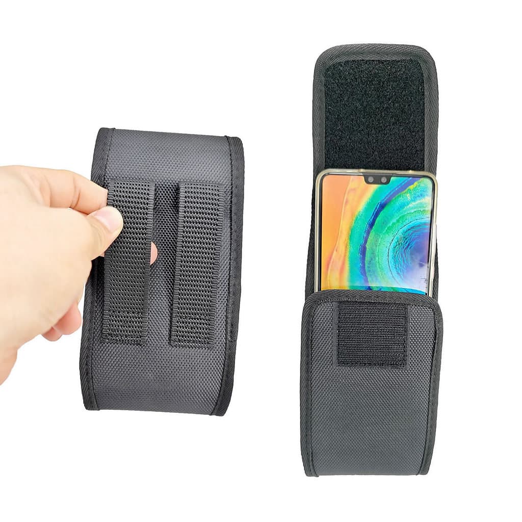Durável Oxford pano telefone móvel pendurado saco de cintura usando cinto masculino idosos capa de cintura única camada