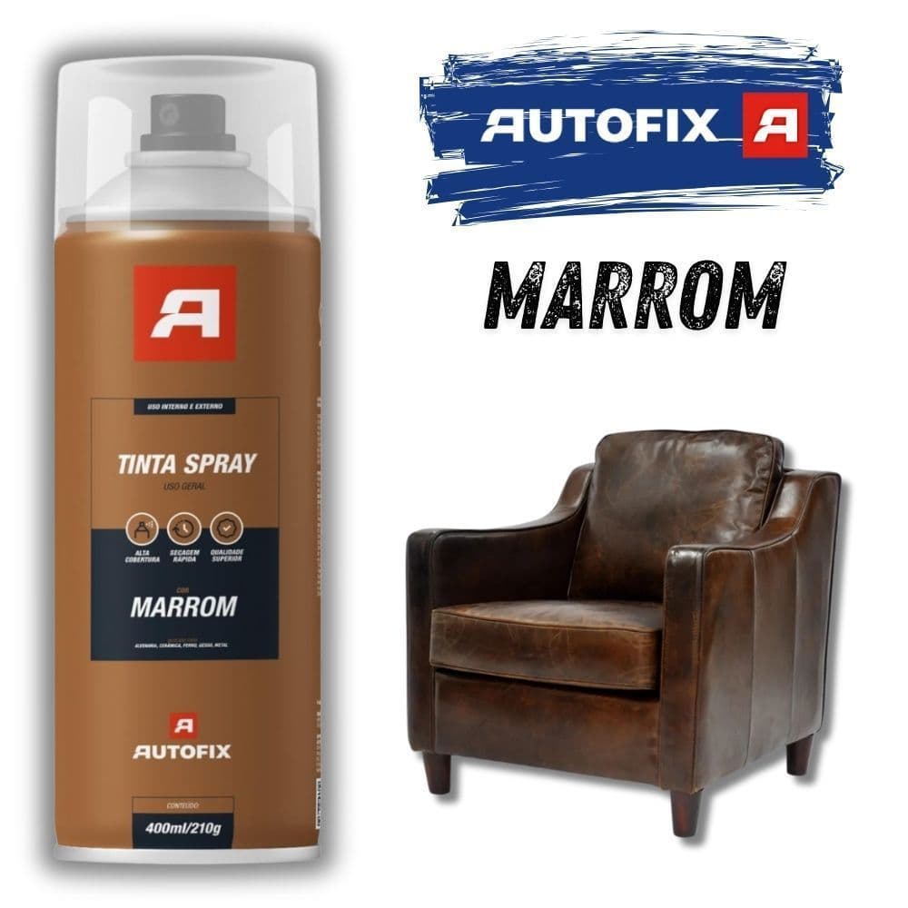 2 Tinta Spray Marrom Uso Geral  400ml – Qualidade Genial ok