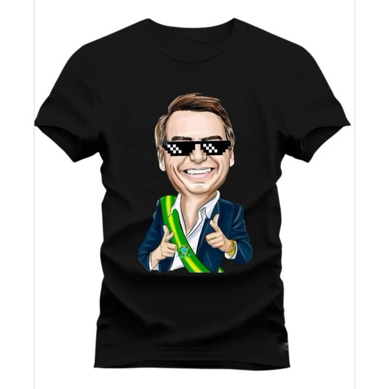Camiseta personalizada unissex algodão Bolsonaro Jair