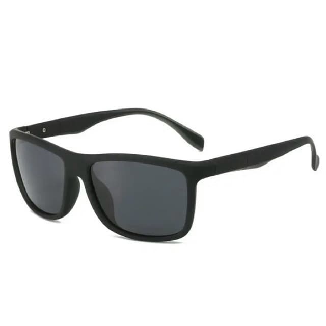 Óculos de Sol Masculino Justin Quadrado Preto UV400 Premium Lente Escura