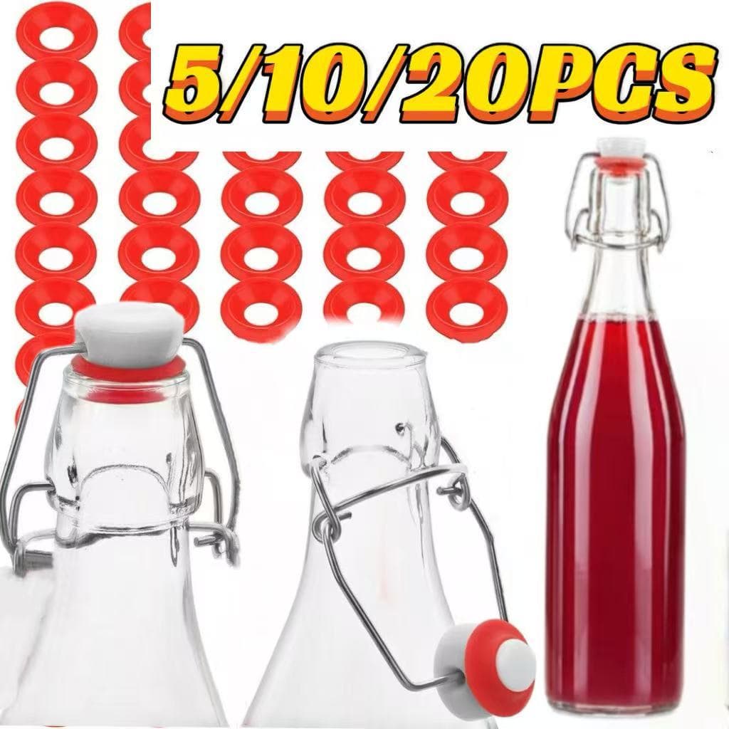 5/10/20 Pcs Juntas De Silicone Grolsch Swing Top Bottle Seals Arruelas À Prova De Vazamentos Flip Garrafa De Cerveja Ané