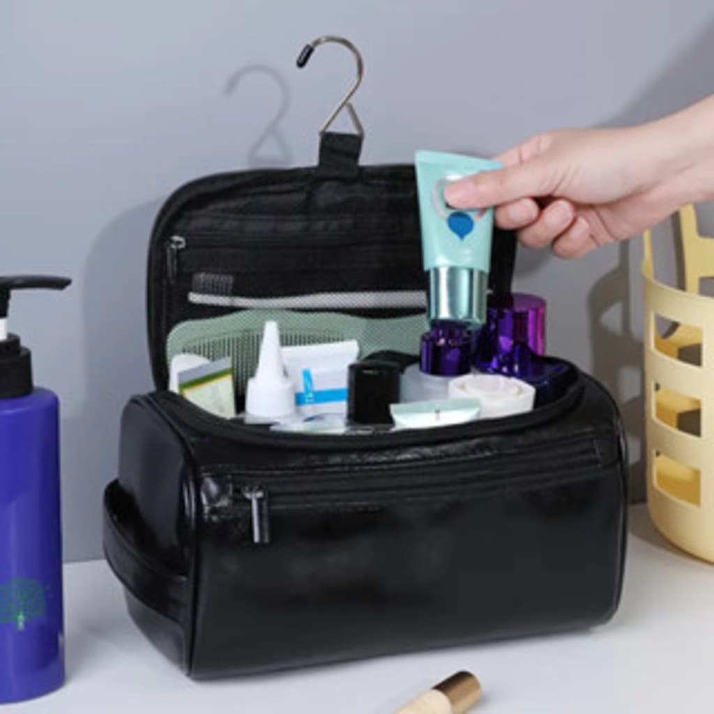 Necessaire Unissex Grande Multifuncional Bolsa de mão Organizadora para Viagens e Maquiagens