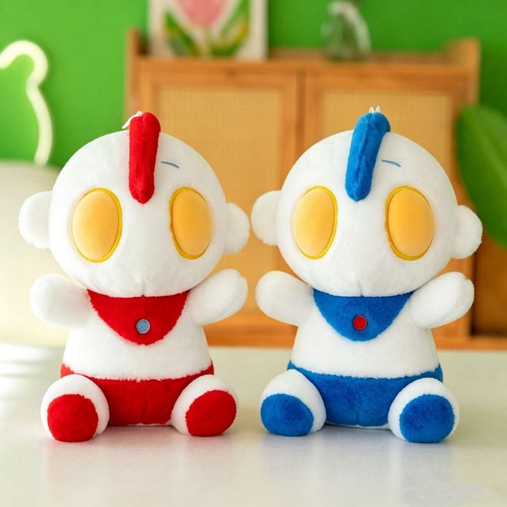 Bonito dos desenhos animados Ultraman brinquedo de pelúcia menino presente boneca decoração de presente de aniversário
