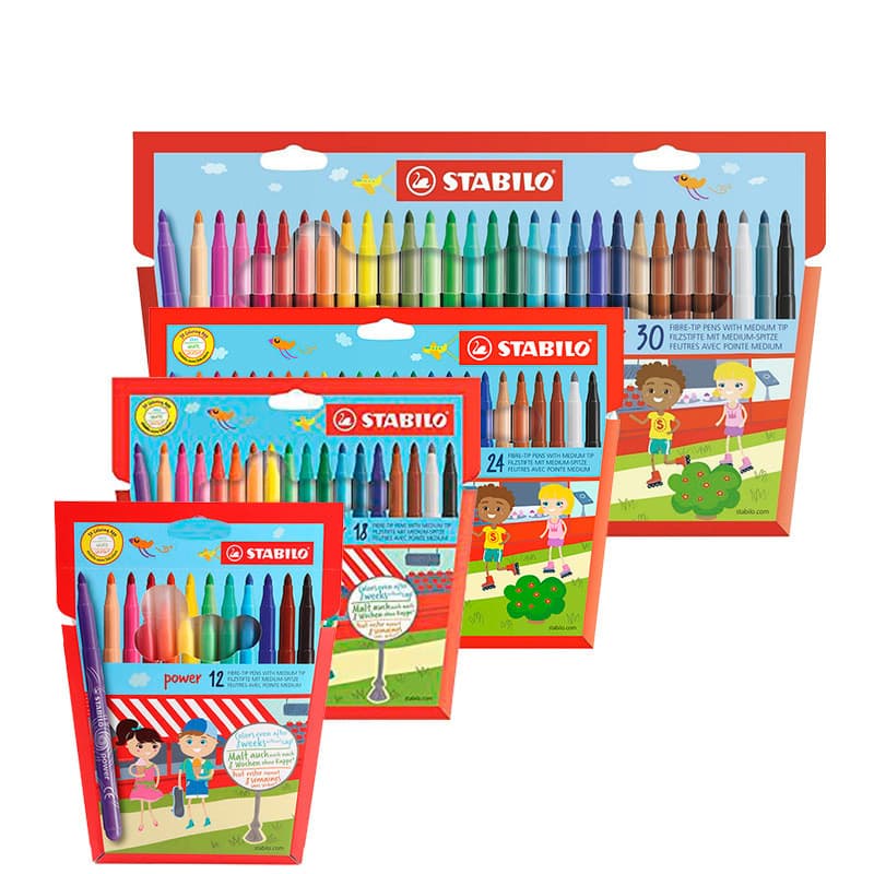 Atacado Alemanha stabilo Sibilo 378 Conjunto de pincéis coloridos para jardim de infância Lavável Caneta aquarela para c